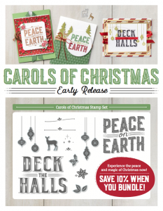Carols of Christmas and Card Front Builder Dies now available.