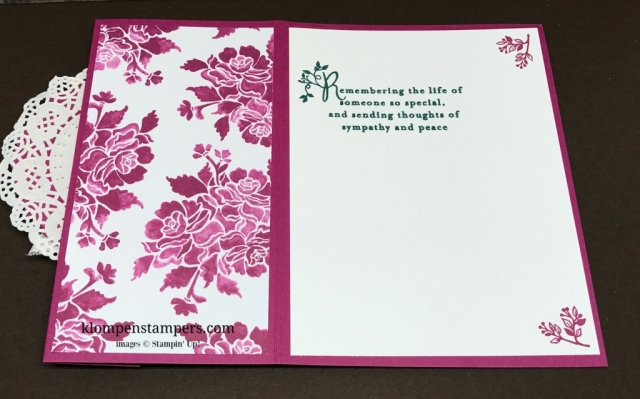 Fun Fold with Video! Check out this fun card using the Heartfelt Sympathy stamp set from Stampin' Up!