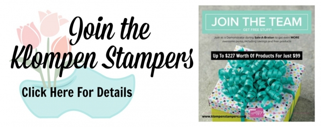 Be a smart shopper and join the fun at Klompen Stampers. Meet new friends, be inspired, learn lots of stamping ideas and so much more.