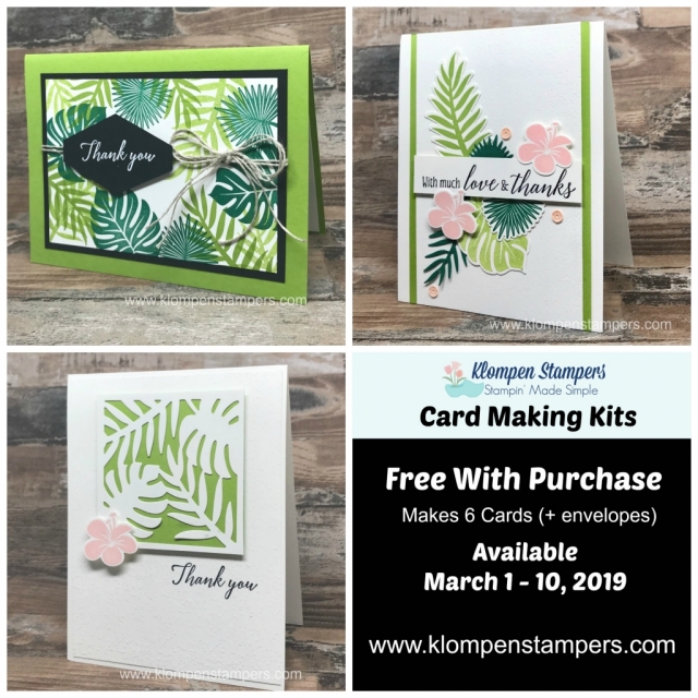 3 Card Design Ideas using Stampin Up Tropical Chic Bundle