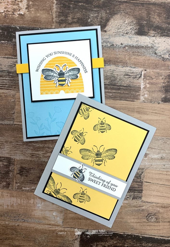 How to Make a Window Card Using Dies - Klompen Stampers