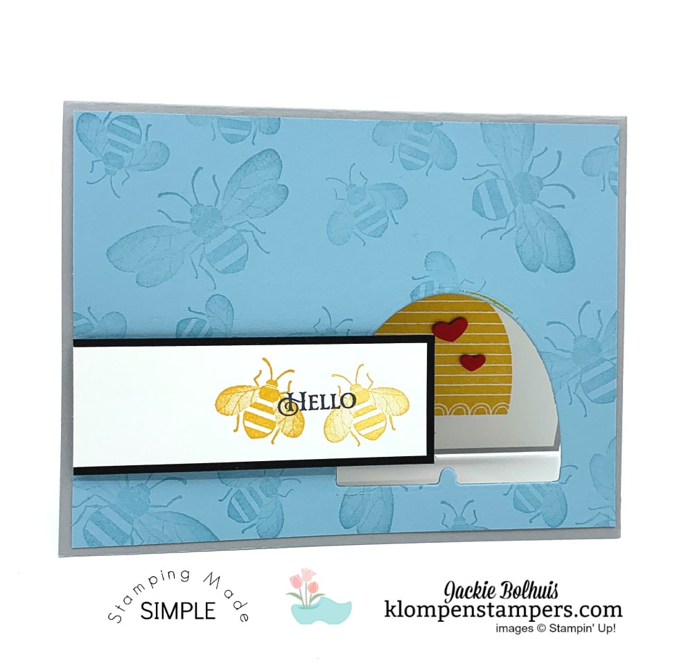 How to Make a Window Card Using Dies - Klompen Stampers