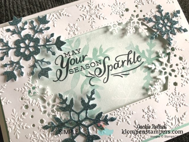 A Die Cut Window Christmas Card You Can Make in a Flash