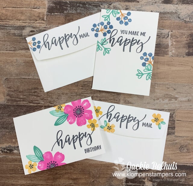 DIY notecard happy mail that is super easy to make.