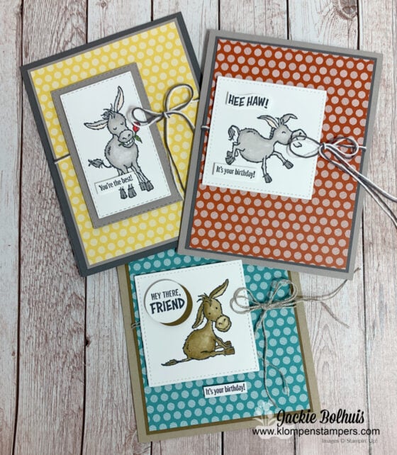 How to Use Stampin’ Blends to Make Adorable Greeting Cards | Darling Donkeys
