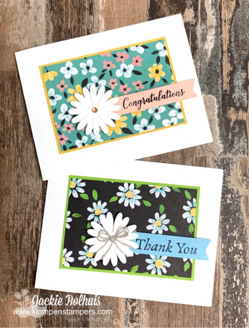 More awesome handmade cards to showcase with this floral paper