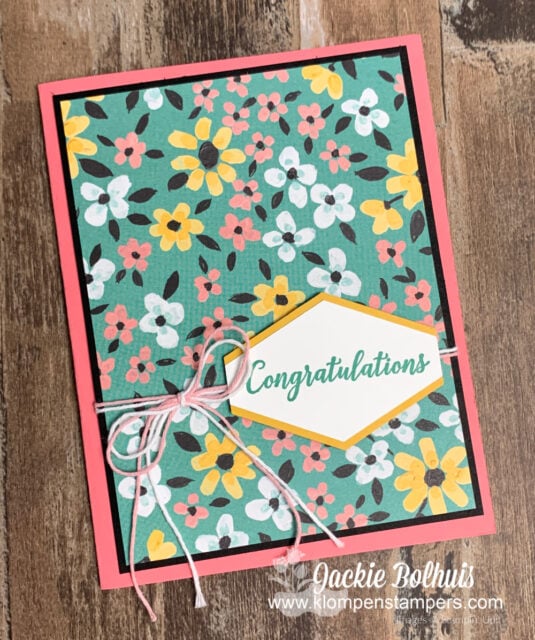 Awesome handmade cards are super easy when you've got scrapbook paper that's so beautiful