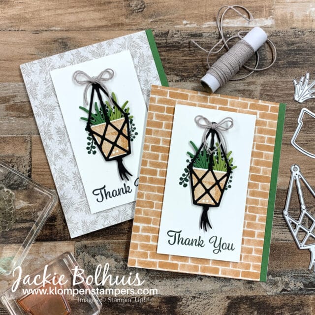 Make a thank you card with Stampin' Up! Plentiful Plants