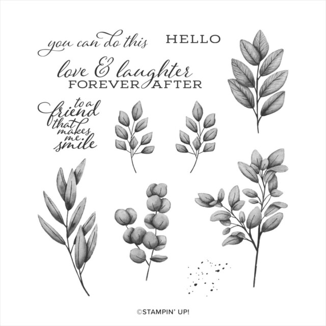 Forever Fern stamp set from Stampin' Up!  Perfect stamp set to learn beginning card making with.