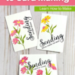 easy cards made using the sending smiles stamp set and a few basic card making supplies