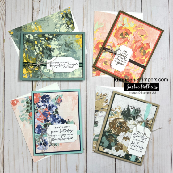 Easy card layout using Designer Series Paper