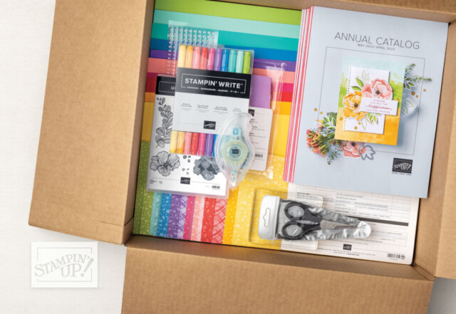 starter kit of card making supplies when you join stampin up